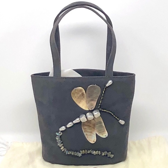 VTG New Pibra Evening Bag with Dragonfly Motif - Picture 7 of 7